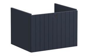 VitrA Root Groove 60cm 1 Drawer Washbasin Unit - Matt Dark Blue