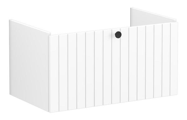 VitrA Root Groove 80cm 1 Drawer Washbasin Unit - Matt White