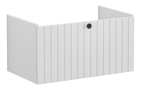 VitrA Root Groove 80cm 1 Drawer Washbasin Unit - Matt Light Grey