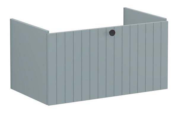 VitrA Root Groove 80cm 1 Drawer Washbasin Unit - Matt Fjord Green