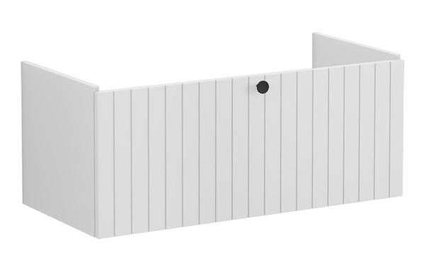 VitrA Root Groove 100cm 1 Drawer Washbasin Unit - Matt Light Grey