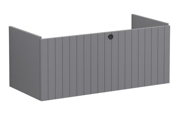 VitrA Root Groove 100cm 1 Drawer Washbasin Unit - Matt Grey