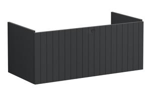 VitrA Root Groove 100cm 1 Drawer Washbasin Unit - Matt Graphite