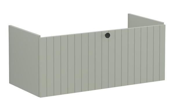 VitrA Root Groove 100cm 1 Drawer Washbasin Unit - Matt Retro Green