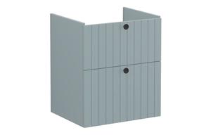 VitrA Root Groove 60cm 2 Drawer Washbasin Unit - Matt Fjord Green