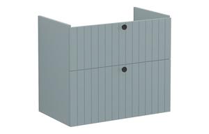 VitrA Root Groove 80cm 2 Drawer Washbasin Unit - Matt Fjord Green