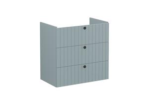VitrA Root Groove 80cm 3 Drawer Washbasin Unit - Matt Fjord Green