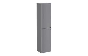 VitrA Root Groove 40cm 2 Door Tall Unit (LH Hinge) - Matt Grey