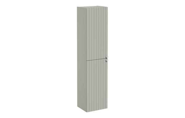VitrA Root Groove 40cm 2 Door Tall Unit (LH Hinge) - Matt Retro Green