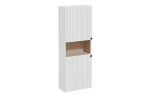 VitrA Root Groove 55cm 2 Door Semi-Tall Unit (LH Hinge) - Matt Light Grey