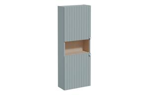 VitrA Root Groove 55cm 2 Door Semi-Tall Unit (LH Hinge) - Matt Fjord Green