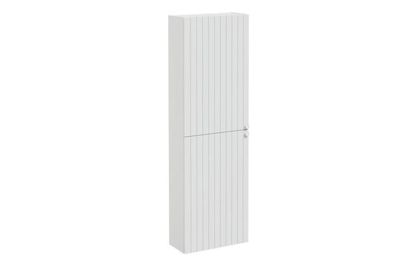 VitrA Root Groove 55cm 2 Door Slim Tall Unit (LH Hinge) - Matt Light Grey