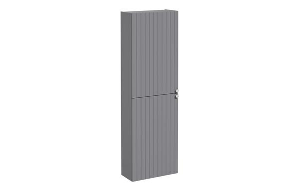 VitrA Root Groove 55cm 2 Door Slim Tall Unit (LH Hinge) - Matt Grey