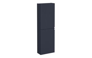 VitrA Root Groove 55cm 2 Door Slim Tall Unit (LH Hinge) - Matt Dark Blue