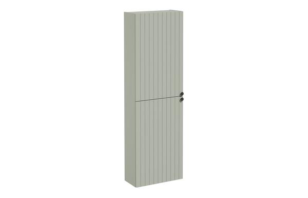 VitrA Root Groove 55cm 2 Door Slim Tall Unit (LH Hinge) - Matt Retro Green