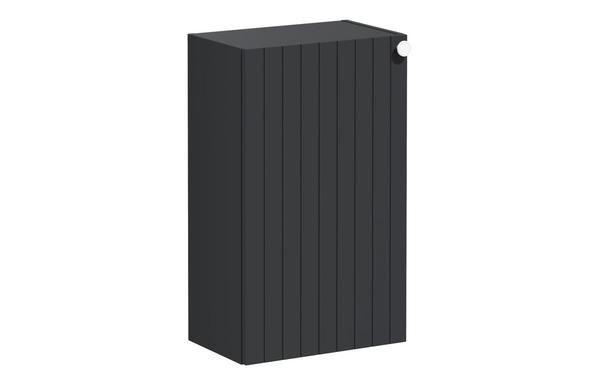 VitrA Root Groove 40cm 1 Door Slim Lower/Base Unit (LH Hinge) - Matt Graphite