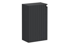 VitrA Root Groove 40cm 1 Door Slim Lower/Base Unit (LH Hinge) - Matt Graphite