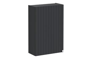 VitrA Root Groove 60cm 1 Door Upper/Wall Unit (LH Hinge) - Matt Graphite