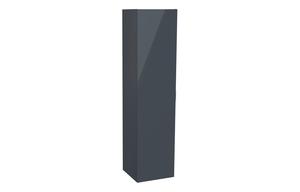 VitrA S20 Square 35cm 1 Door Tall Unit - High Gloss Anthracite