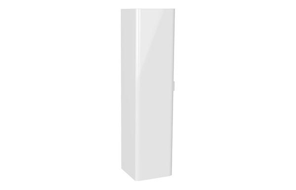 VitrA S20 Round 35cm 1 Door Tall Unit - High Gloss White