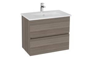 VitrA S20 Square 80cm 2 Drawer Wall Hung Basin Unit - Cordoba