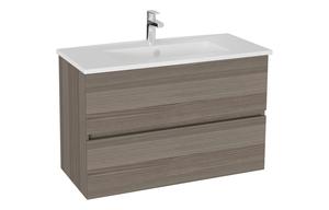 VitrA S20 Square 100cm 2 Drawer Wall Hung Basin Unit - Cordoba