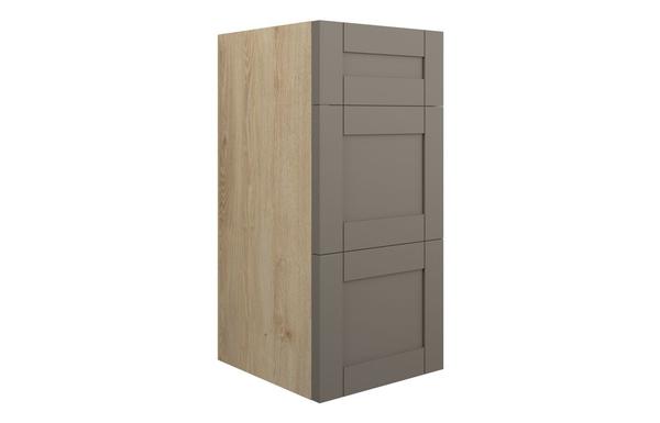Abbi 300mm Standard 3 Drawer Unit - Matt Stone (Oak Cab)