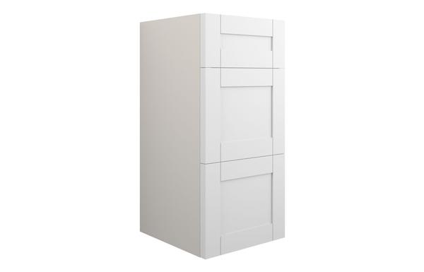 Abbi 300mm Standard 3 Drawer Unit - Matt White (Grey Cab)