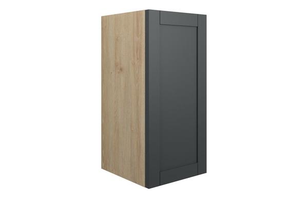 Abbi 300mm Standard Base Unit - Matt Graphite Grey (Oak Cab)