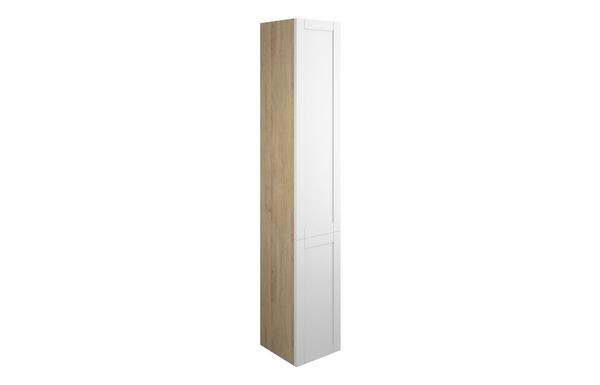 Abbi 300mm Tall Unit - Matt White (Oak Cab)