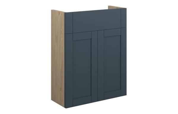 Abbi 500mm Slim Basin Unit - Matt Arley Blue (Oak Cab)