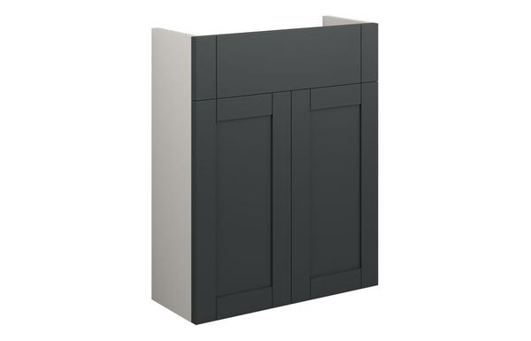 Abbi 500mm Slim Basin Unit - Matt Graphite Grey (Grey Cab)