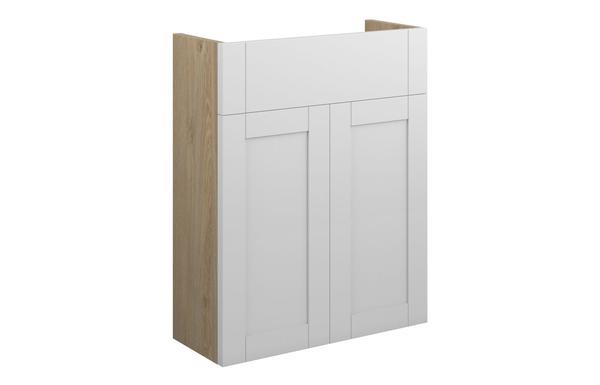 Abbi 500mm Slim Basin Unit - Matt White (Oak Cab)