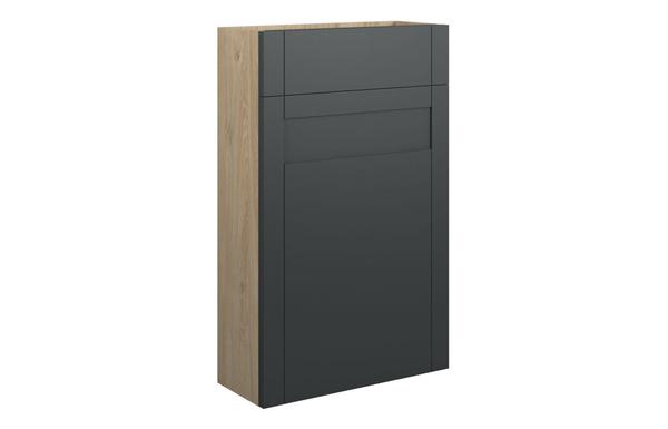 Abbi 500mm Slim WC Unit - Matt Graphite Grey (Oak Cab)