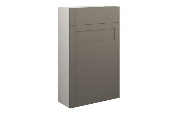 Abbi 500mm Slim WC Unit - Matt Stone (Grey Cab)