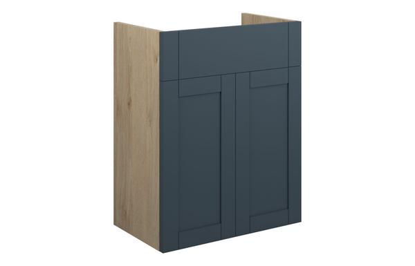 Abbi 500mm Standard Basin Unit - Matt Arley Blue (Oak Cab)