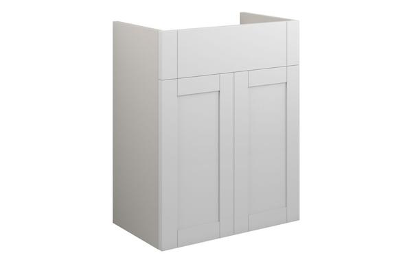 Abbi 500mm Standard Basin Unit - Matt White (Grey Cab)