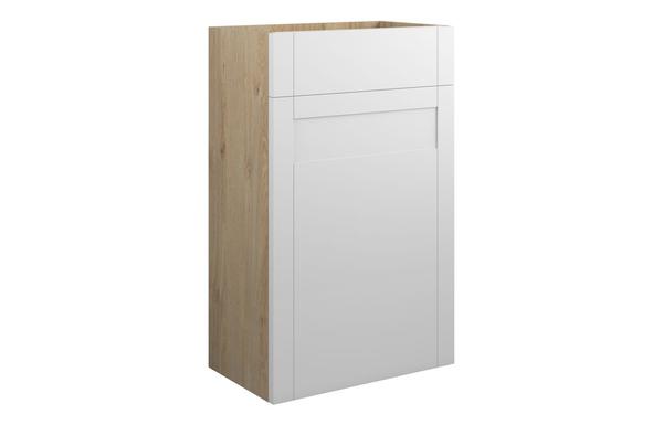 Abbi 500mm Standard WC Unit - Matt White (Oak Cab)