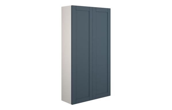 Abbi 600mm Slim 2 Door Storage Unit - Matt Arley Blue (Grey Cab)