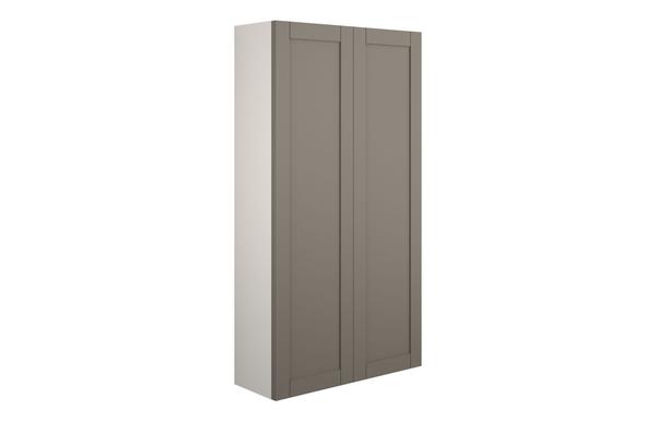 Abbi 600mm Slim 2 Door Storage Unit - Matt Stone (Grey Cab)