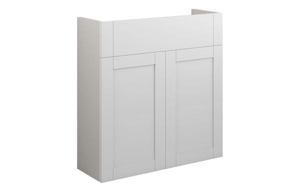 Abbi 600mm Slim Basin Unit - Matt White (Grey Cab)