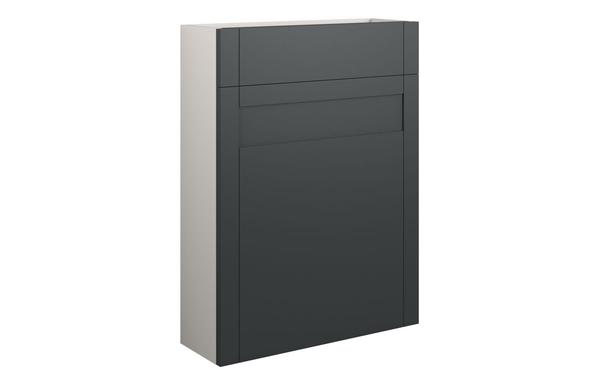 Abbi 600mm Slim WC Unit - Matt Graphite Grey (Grey Cab)