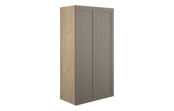 Abbi 600mm Standard 2 Door Storage Unit - Matt Stone (Oak Cab)