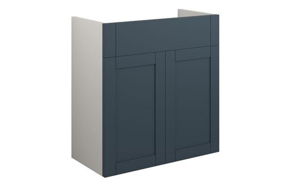 Abbi 600mm Standard Basin Unit - Matt Arley Blue (Grey Cab)