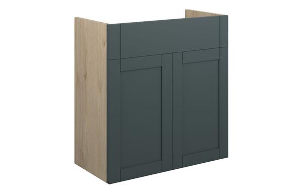 Abbi 600mm Standard Basin Unit - Matt Green Camo (Oak Cab)