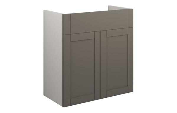 Abbi 600mm Standard Basin Unit - Matt Stone (Grey Cab)
