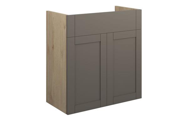 Abbi 600mm Standard Basin Unit - Matt Stone (Oak Cab)
