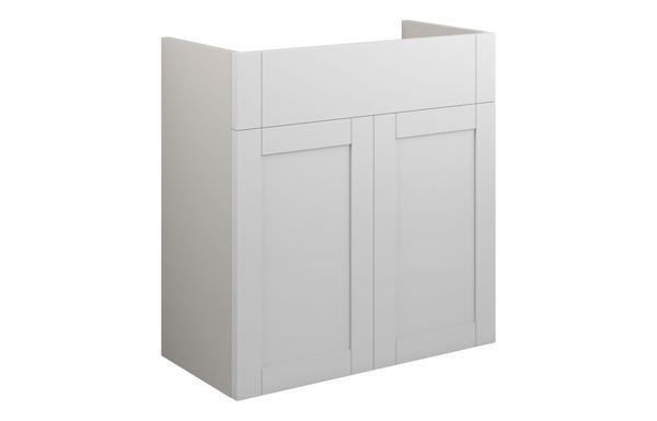 Abbi 600mm Standard Basin Unit - Matt White (Grey Cab)