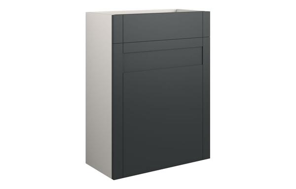 Abbi 600mm Standard WC Unit - Matt Graphite Grey (Grey Cab)