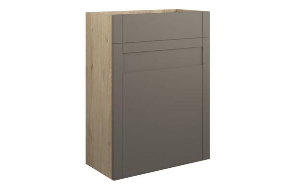 Abbi 600mm Standard WC Unit - Matt Stone (Oak Cab)